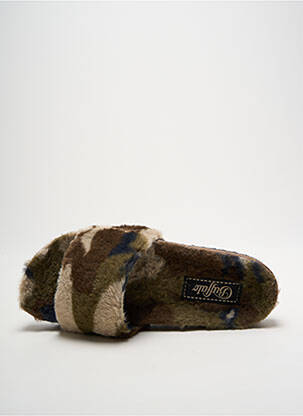 Papuci/pantofi de casă vârf rotund vârf rotund verde BUFFALO femeie