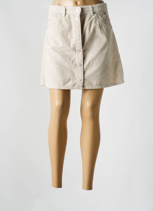 Fustă mini bej TOMMY HILFIGER femeie