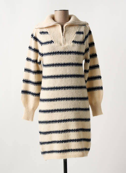 Rochie scurtă alb PIECES femeie