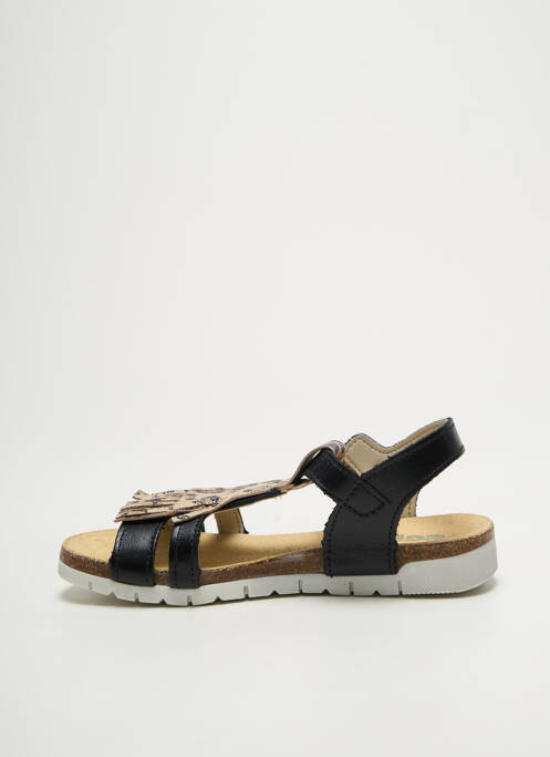 Sandale/Pantofi decupați negru BOPY fată