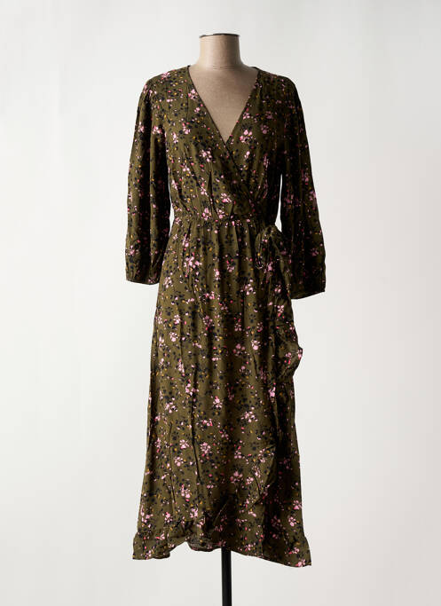 Rochie lungă verde PIECES femeie