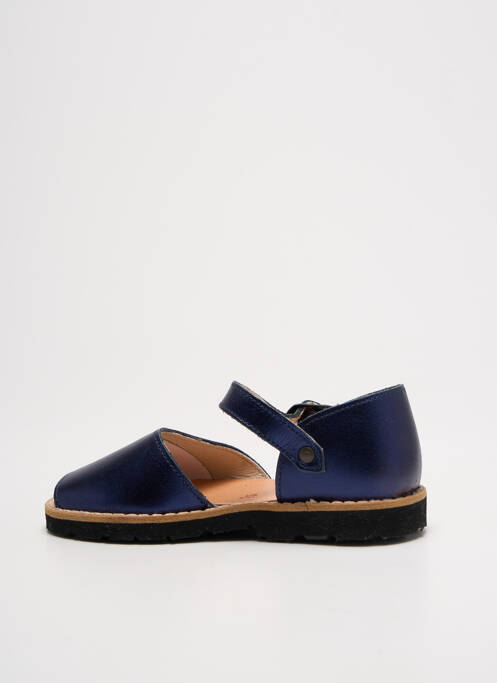 Sandale/pantofi decupați închidere cu buclă(e) vârf deschis argintiu MINORQUINES fille