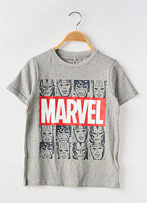 Tricou guler rotund gri NAME IT băiat