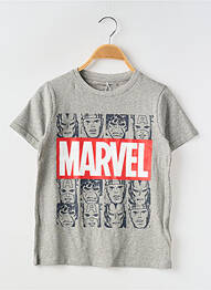Tricou guler rotund gri NAME IT garcon