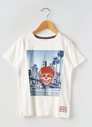 Tricou alb NAME IT băiat