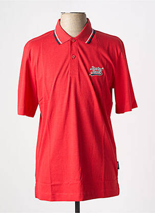 Tricou guler rotund roșu JACK & JONES bărbat