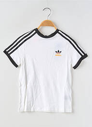 Tricou guler rotund alb ADIDAS copil