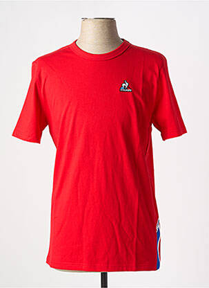 Tricou guler rotund roșu LE COQ SPORTIF bărbat