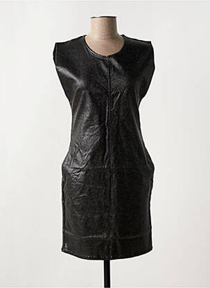 Rochie scurtă guler rotund negru NOISY MAY femeie
