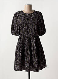 Rochie scurtă guler rotund negru NOISY MAY femme