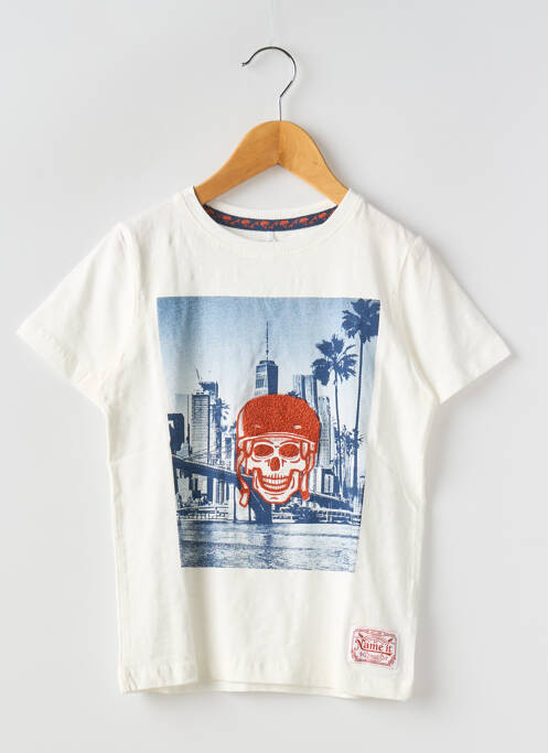 Tricou alb NAME IT băiat