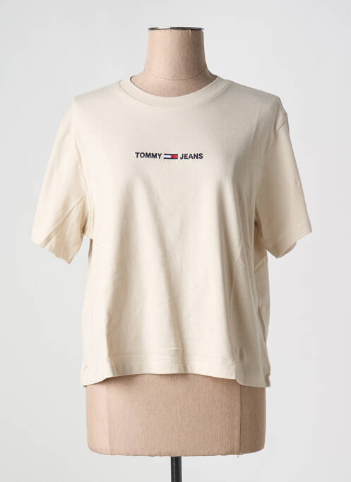 Tricou bej TOMMY HILFIGER femeie