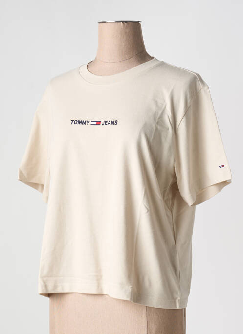 Tricou bej TOMMY HILFIGER femeie