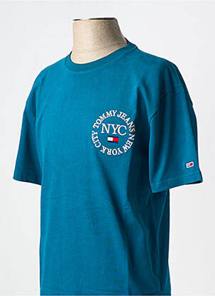 Tricou guler rotund albastru TOMMY HILFIGER bărbat