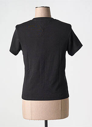 Tricou guler rotund negru TOMMY HILFIGER femeie