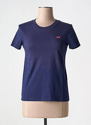 Tricou guler rotund albastru LEVI'S femeie