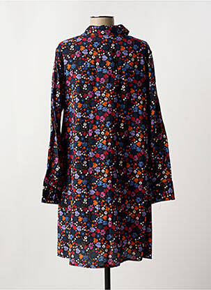 Rochie scurtă guler rotund negru OBJECT femeie