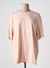 Tricou guler rotund roz PUMA femeie