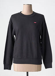 Hanorac guler rotund negru LEVIS femme