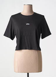 Tricou guler rotund negru VANS femme