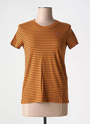 Tricou guler rotund maro LEVI'S femeie