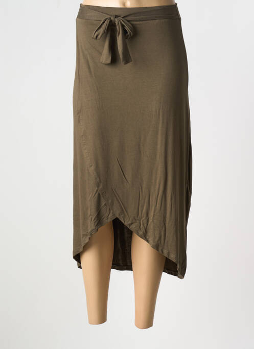 Fustă midi verde PIECES femeie