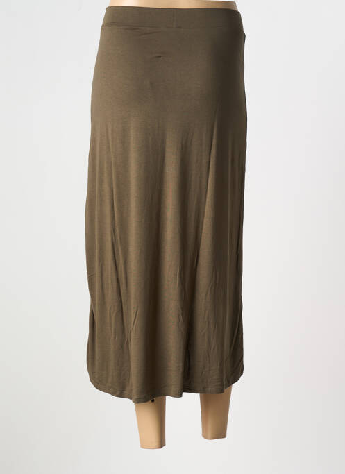 Fustă midi verde PIECES femeie