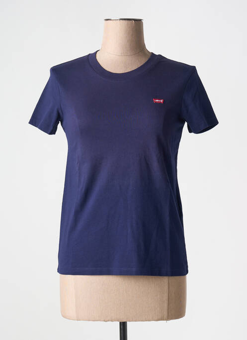 Tricou guler rotund albastru LEVIS femme
