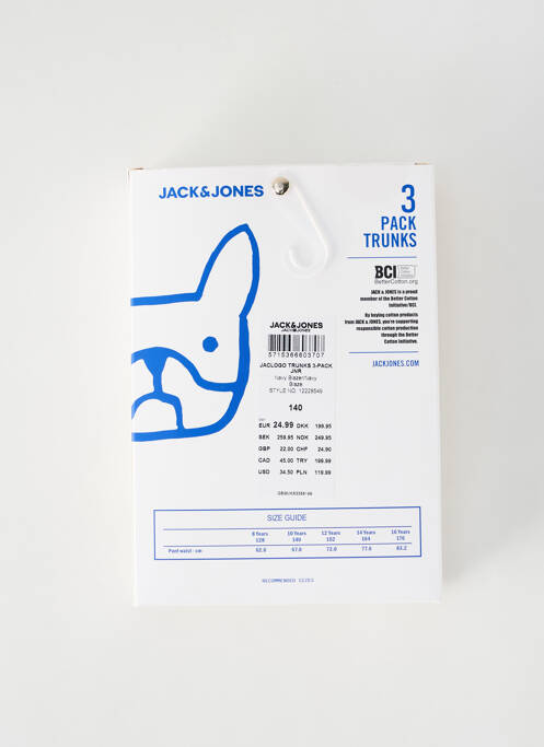 Boxer albastru JACK & JONES băiat