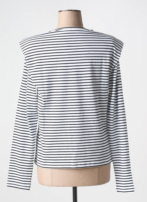 Tricou alb PIECES femeie