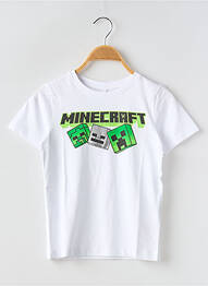 Tricou guler rotund alb NAME IT băiat