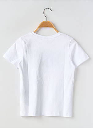 Tricou guler rotund alb NAME IT băiat