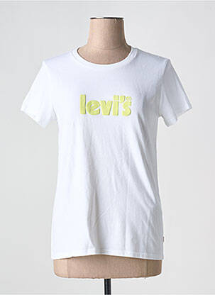 Tricou guler rotund alb LEVI'S femeie