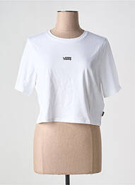 Tricou guler rotund alb VANS femme