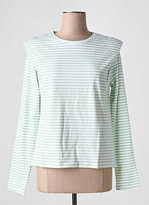 Tricou guler rotund alb PIECES femeie