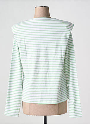 Tricou guler rotund alb PIECES femeie