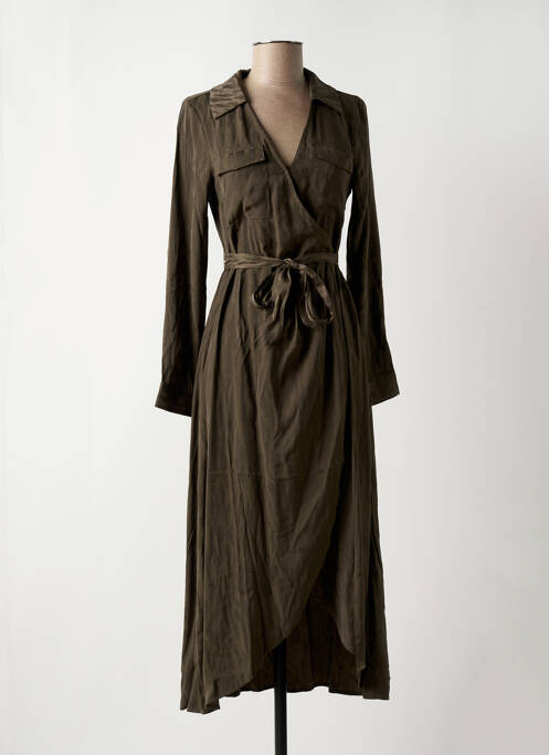 Rochie midi maro VILA femeie