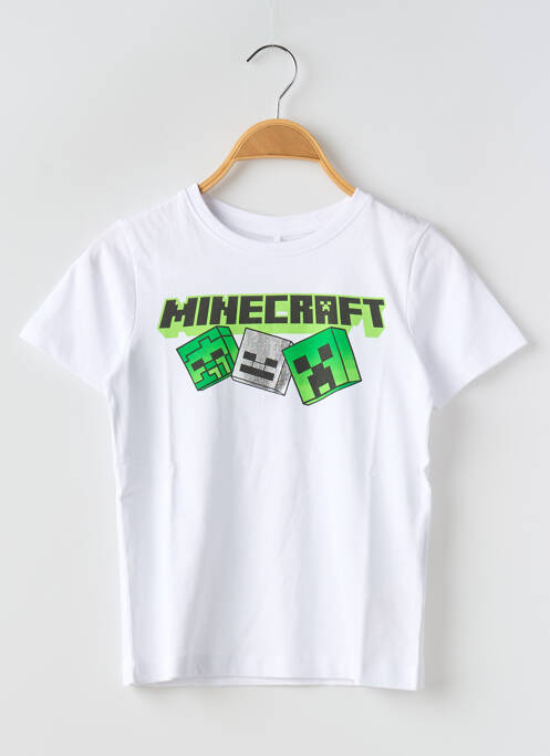 Tricou alb NAME IT băiat