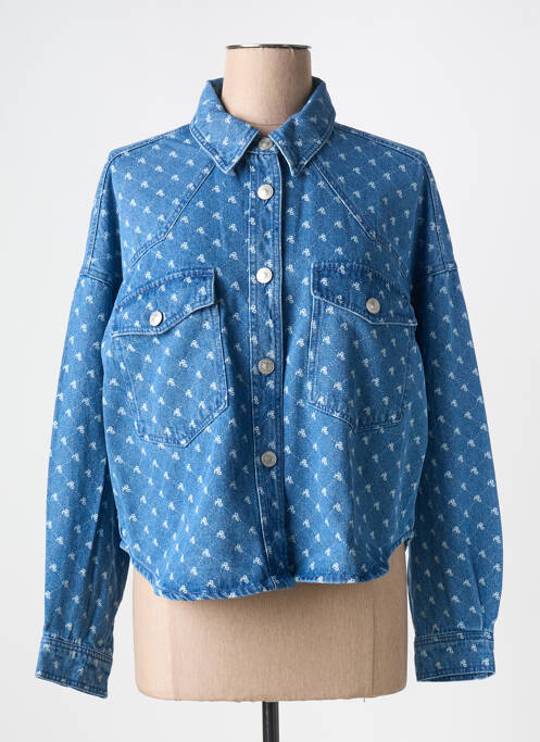 Cămașă albastru PIECES femeie