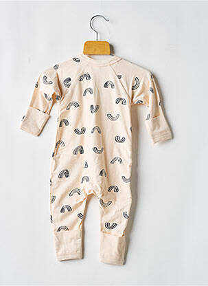 Pijama guler rotund bej DIM copil