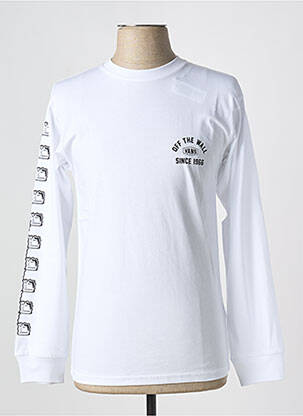 Tricou guler rotund alb VANS bărbat