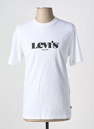 Tricou guler rotund alb LEVI'S bărbat