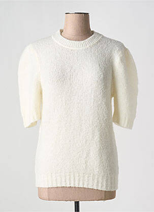 Pulover alb LA PETITE FRANCAISE femeie