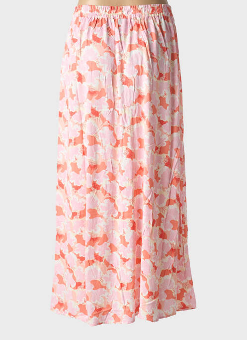 Fustă midi roz PIECES femeie