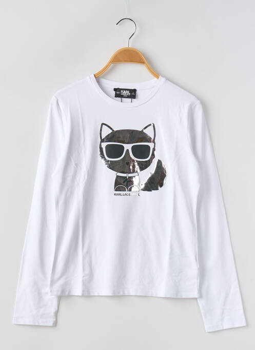 Tricou alb KARL LAGERFELD fată