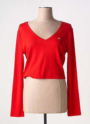 Tricou roșu TOMMY HILFIGER femeie