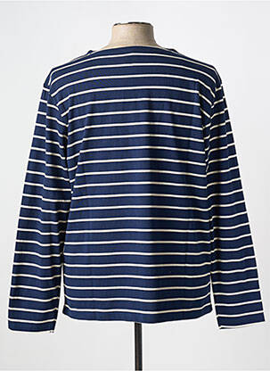 Tricou guler rotund albastru NUDIE JEANS CO bărbat