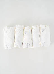 Body de lenjerie guler rotund alb PETIT BATEAU copil