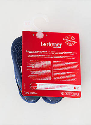 Papuci/pantofi de casă vârf rotund vârf rotund albastru ISOTONER copil