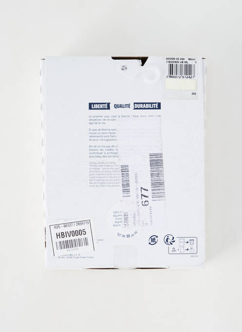 Body alb PETIT BATEAU fată